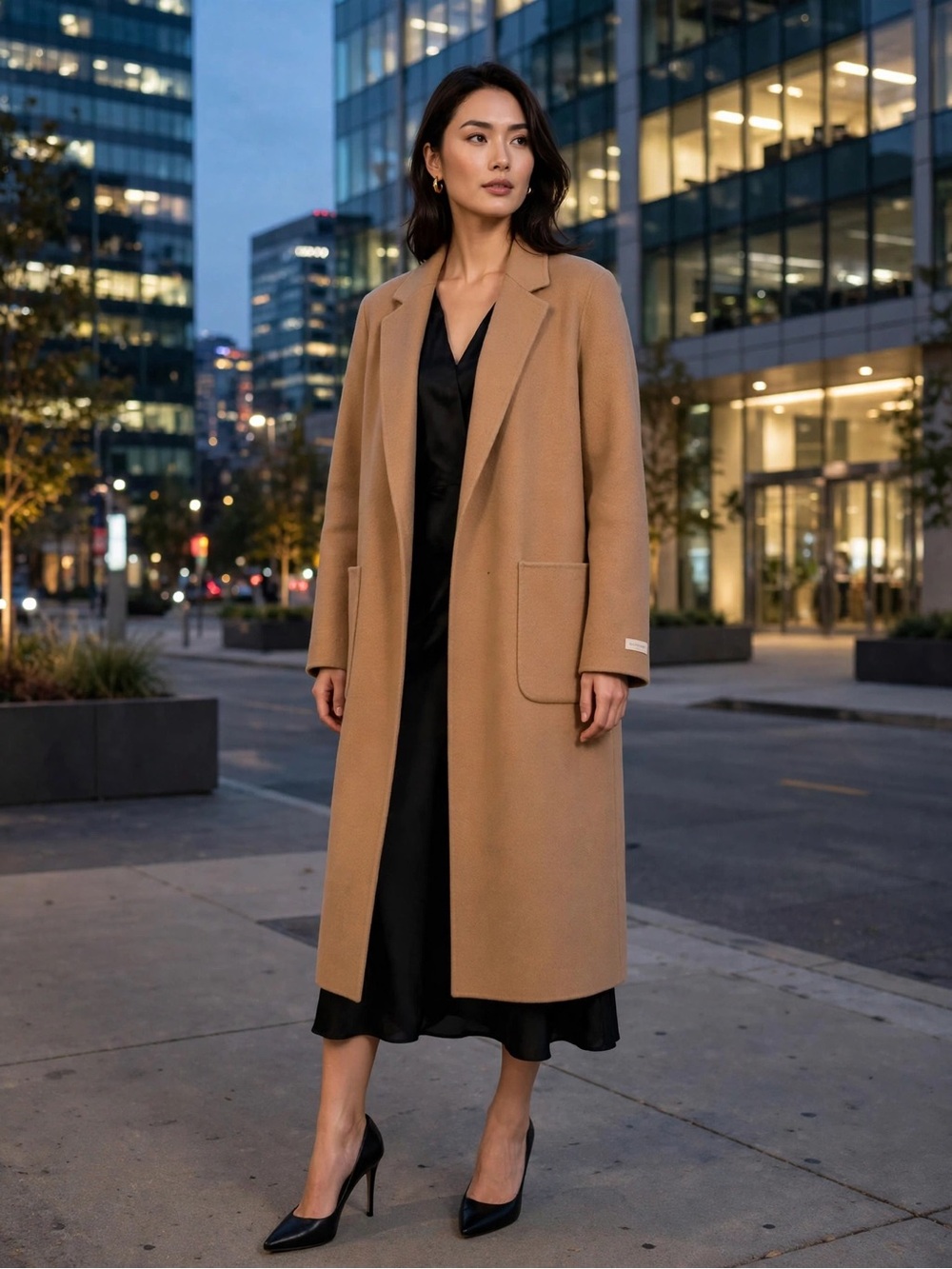 Queenโs Rabbit Classic Camel Handmade Wool Overcoat - Sz M